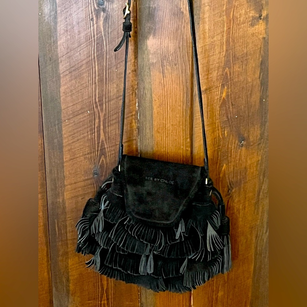 Chloe fringe crossbody bag